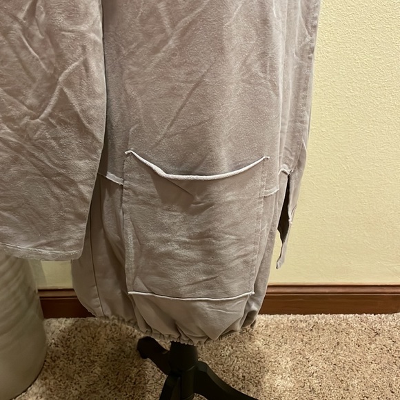 Chalet et Ceci Roma Tunic Asymmetric Drawstring Hem Front Pocket Lagenlook S - Picture 4 of 13